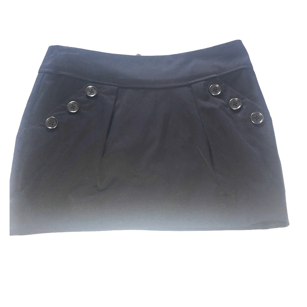 Black mini skirt